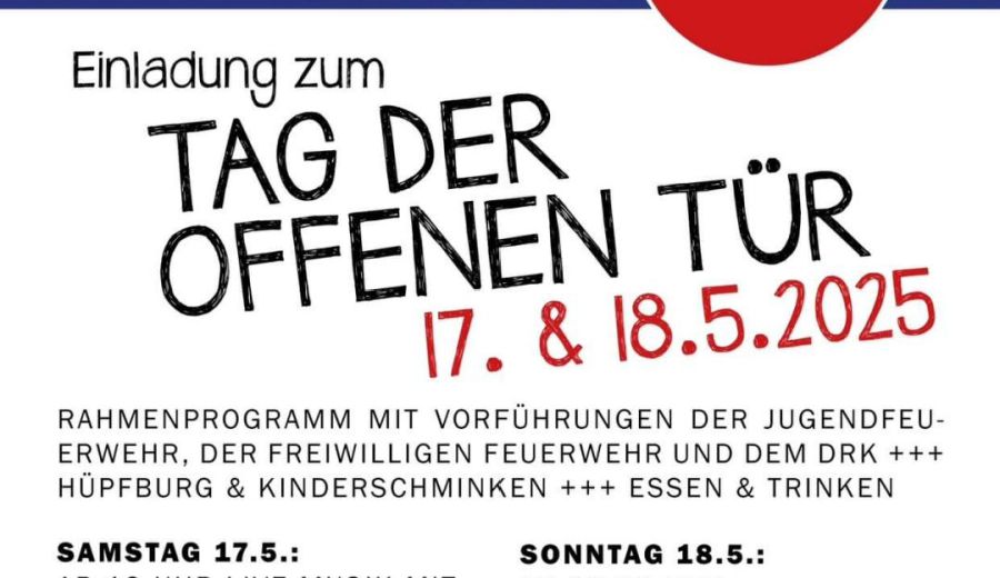 Flyer Tag der offenen Tür 17.+18.05.2025